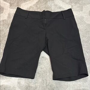 Solemio Black Bermuda Shorts Tailored Fit